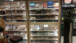 A store with many different types of cigars.