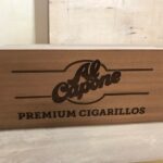 Store Logo Sign for Point of Sale or Wall 9 counter humidor display for point-of-sale retail use