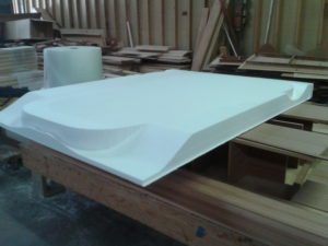 A white sheet of paper on top of a table.