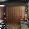 Cigar Lockers with Bookcase cigar locker and bottle locker display system