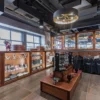 Merchandise display area at Cigar Republic in Conshohocken, PA with custom retail millwork