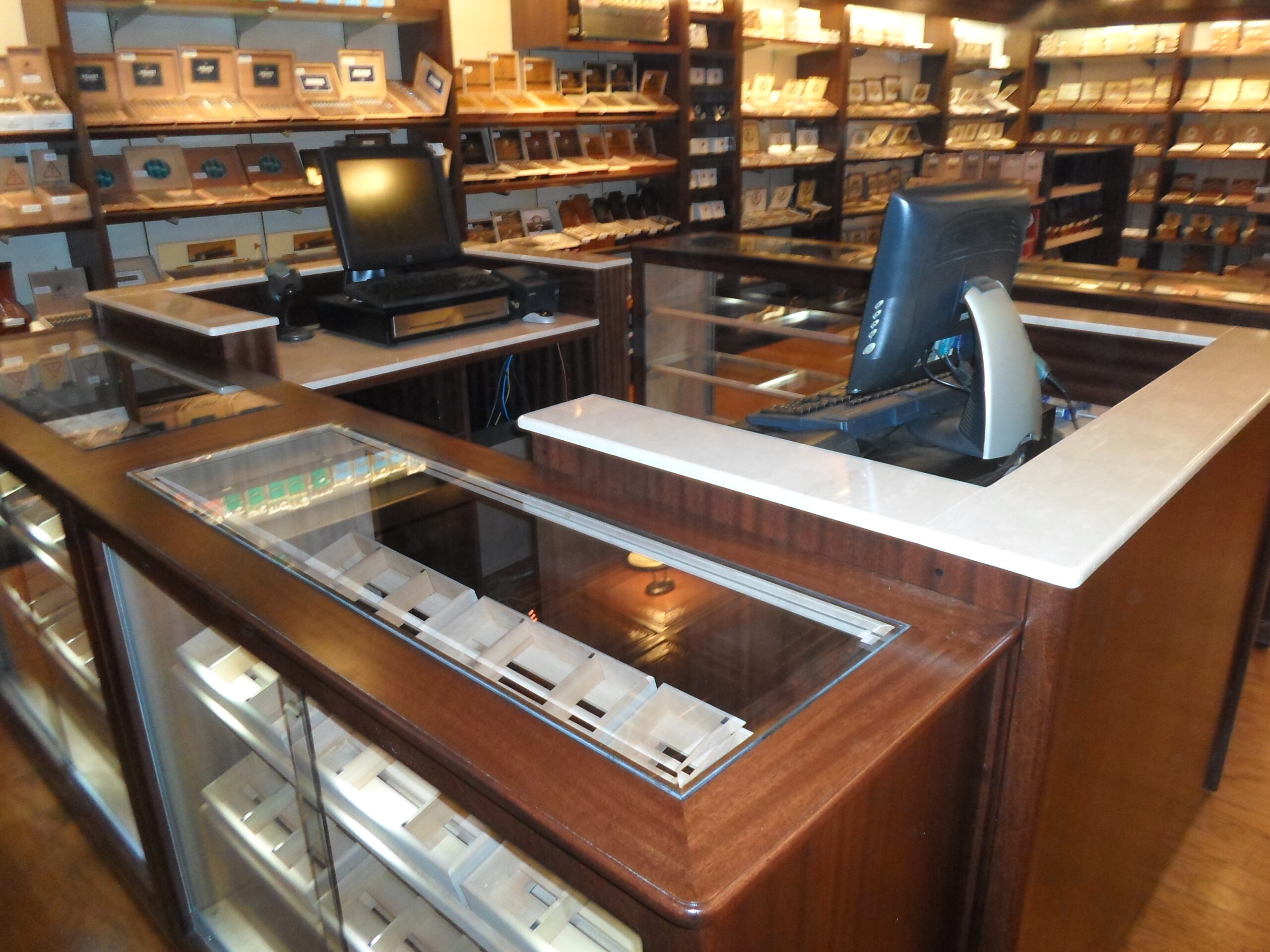 Custom Point of Sale with Stone Counters