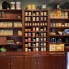 Custom Pipe Display Cabinet with Bottom Storage retail cigar display cabinet or slatwall showcase