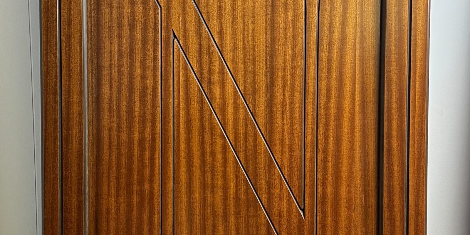 Walnut Stain Mahogany Barn Door