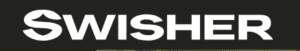 A black and white logo of the word " ish ".