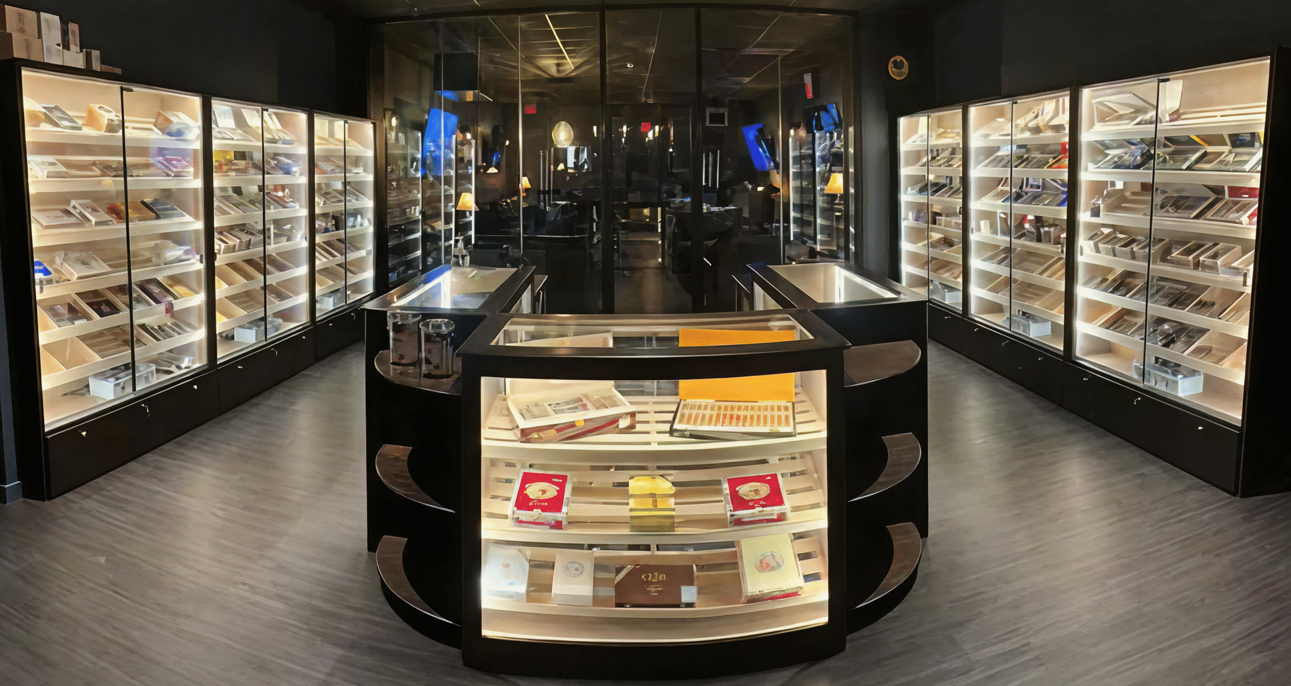 Custom Humidor Display Cabinets Commercial Cigar Humidors Newshams Woodshop custom cigar humidor cabinet with display storage